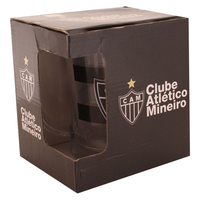 Caneca Do Atlético Mineiro de Vidro Grosso 650 ml