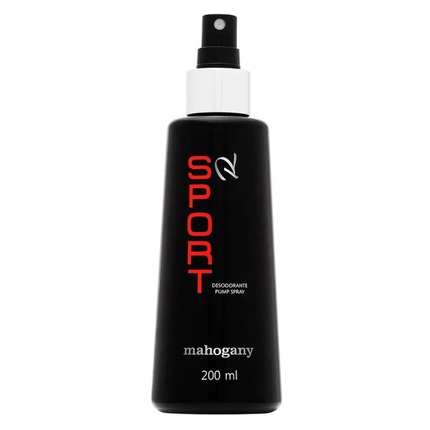 Desodorante Pump Spray Mahogany Sport R Masculino 200 ml