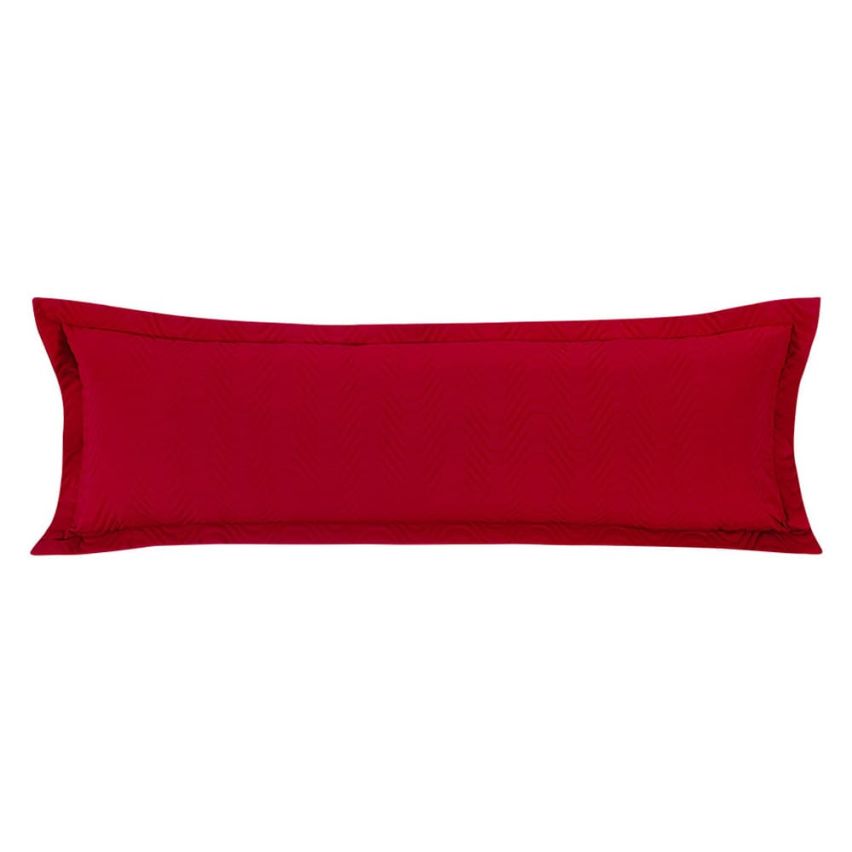 Porta Travesseiro Xuxão com Abas 1,45 m x 45 cm Vermelho - Juma Enxovais