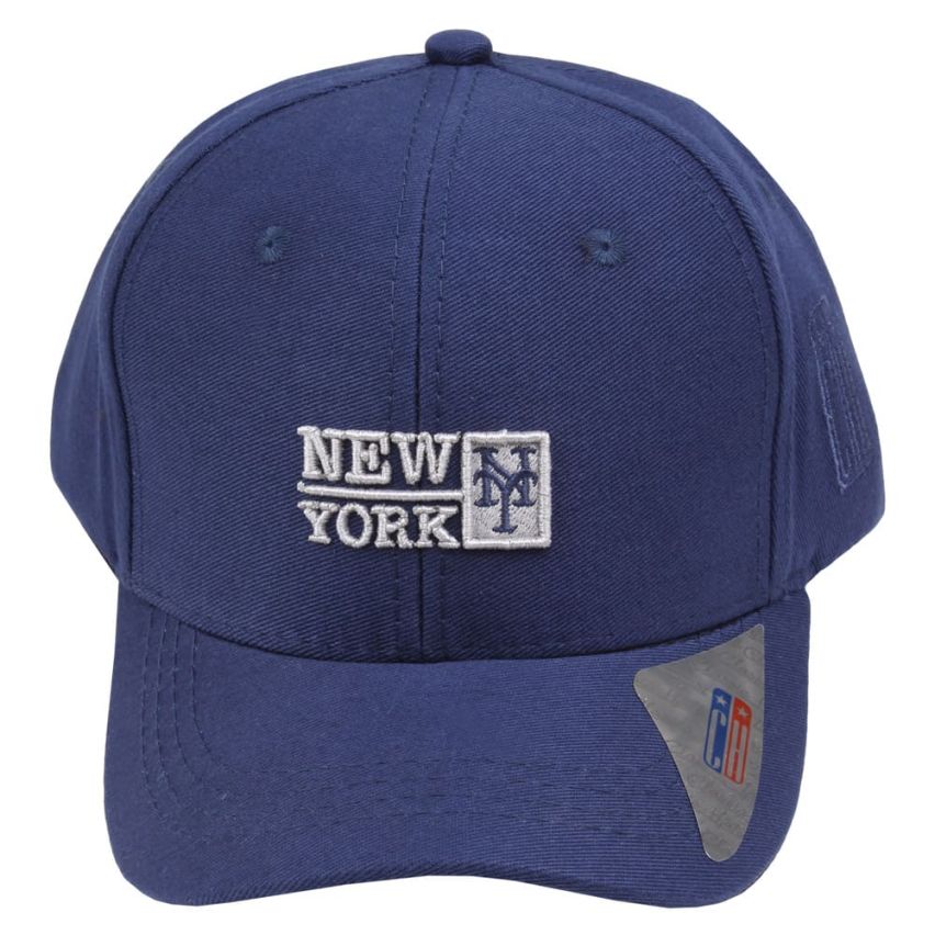 Boné Infantil Aba Curva Classic Hats New York Azul Azul Marinho